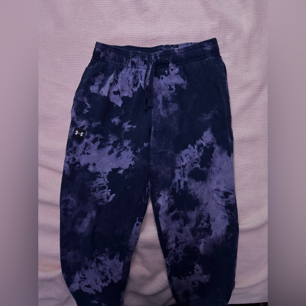 Under Armour Women's Tie-Dye Joggers - Blue and Purple